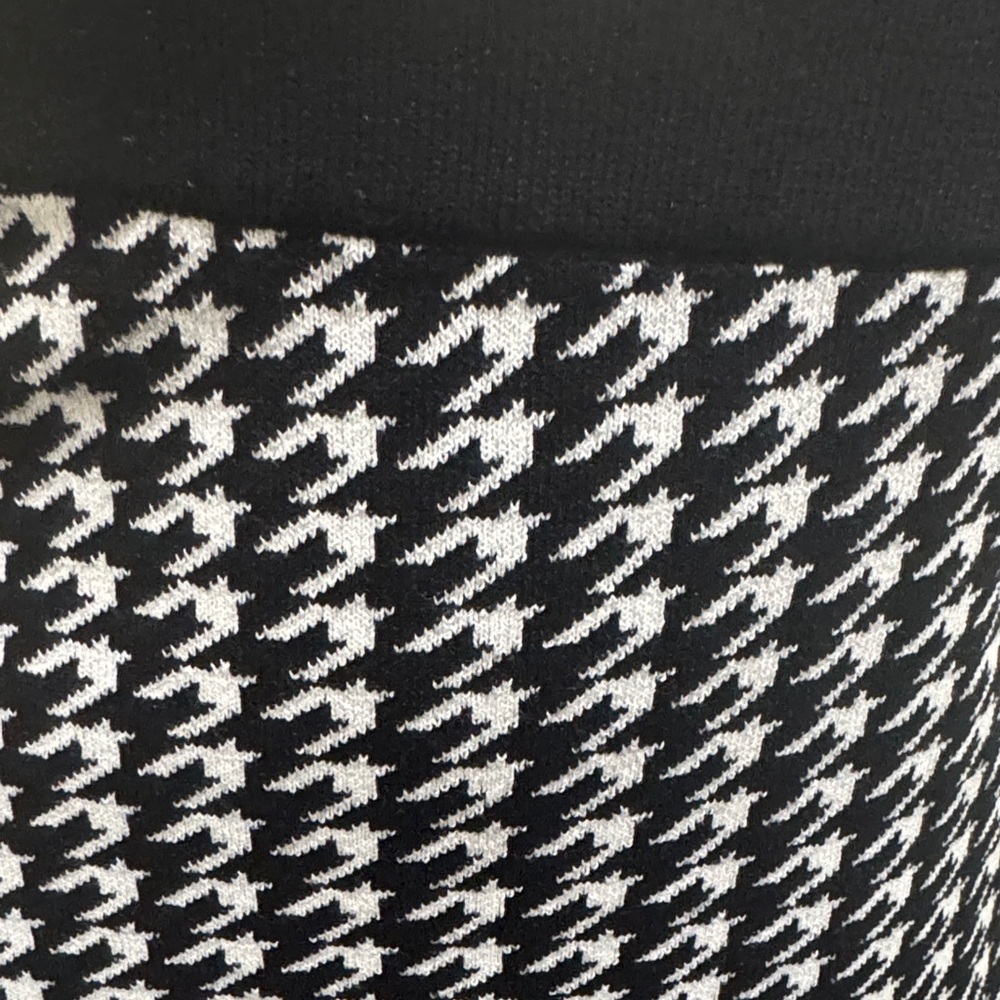 Nipon Boutique Monochrome Houndstooth Midi Skirt - Picture 2 of 6